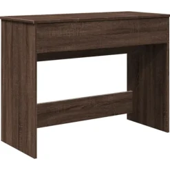vidaXL Sminkbord>Sminkbord med spegel brun ek 100x45x76 cm