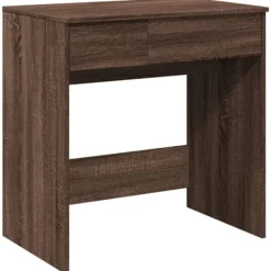 vidaXL Sminkbord>Sminkbord med spegel brun ek 73x46,5x120 cm