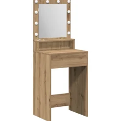 vidaXL Sminkbord>Smyckebord Artisan Ek 50 x 41 x 135 cm Konstruerat trä