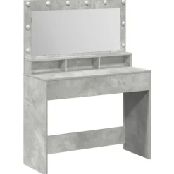 vidaXL Sminkbord>Smyckebord Betonggrå 100 x 41 x 135 cm Konstruerat trä