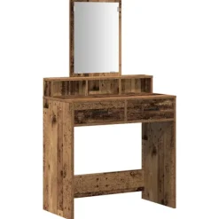 vidaXL Sminkbord>Smyckebord Gammalt trä 79 x 41 x 140 cm Konstruerat trä