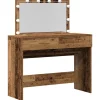vidaXL Sminkbord>Smyckebord Gammalt trä 100 x 40 x 120 cm Konstruerat trä