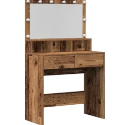 vidaXL Sminkbord>Smyckebord Gammalt trä 80 x 41 x 134,5 cm Konstruerat trä