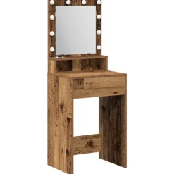 vidaXL Sminkbord>Smyckebord Gammalt trä 50 x 41 x 135 cm Konstruerat trä