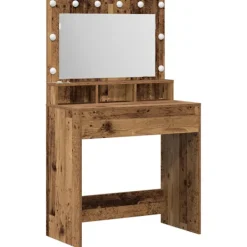 vidaXL Sminkbord>Smyckebord Gammalt trä 75,5 x 41 x 135 cm Konstruerat trä