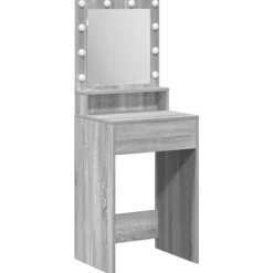 vidaXL Sminkbord>Smyckebord Grå Sonoma 50 x 41 x 135 cm Konstruerat trä