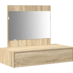 vidaXL Sminkbord>Smyckebord med låda Brun 83 x 40 x 70 cm Konstruerat trä