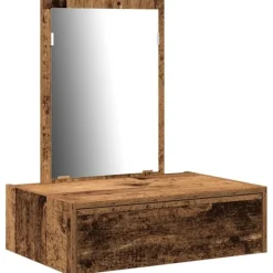 vidaXL Sminkbord>Smyckebord med låda Brun 60 x 40 x 70 cm Konstruerat trä