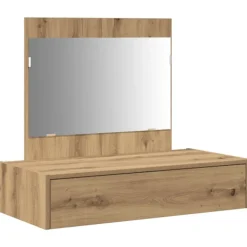 vidaXL Sminkbord>Smyckebord med låda Brun 83 x 40 x 70 cm Konstruerat trä