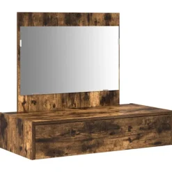 vidaXL Sminkbord>Smyckebord med låda Brun 83 x 40 x 70 cm Konstruerat trä