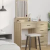 vidaXL Sminkbord>Smyckebord med låda Sonoma-ek 50 x 41 x 140 cm Konstruerat trä