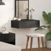 vidaXL Sminkbord>Smyckebord med låda Svart 60 x 40 x 70 cm Konstruerat trä