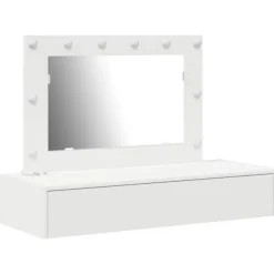 vidaXL Sminkbord>Smyckebord med låda Vit 100 x 40 x 70 cm Konstruerat trä