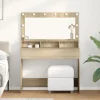 vidaXL Sminkbord>Smyckebord Sonoma-ek 100 x 41 x 135 cm Konstruerat trä