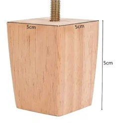 Sängar>Sängben i trä, set om 5 cm höjd