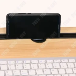 TECH DISCOUNT Småbord>Sängbord - TD® - Fällbart datorkontor - MDF - 60x40 cm - Brun