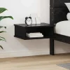 vidaXL Sängar>Sängbord Svart Ek 40 x 31 x 15 cm Konstruerat trä