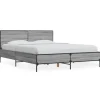 vidaXL Sängar>Sängram grå sonoma 135x190 cm konstruerat trä och metall