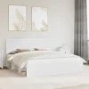 vidaXL Sängar>Sängram med huvudgavel Vit 180 x 200 cm Massiv furu