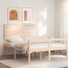 vidaXL Sängar>Sängram med sänggavel 140x190 cm massivt trä