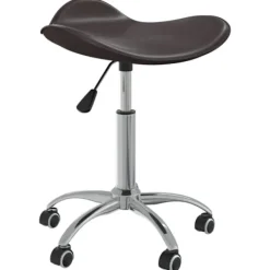 vidaXL Kontorsmöbler>Snurrbar matstol brun konstläder