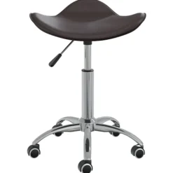 vidaXL Kontorsmöbler>Snurrbar matstol brun konstläder