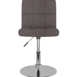vidaXL Stolar>Snurrbar matstol taupe tyg