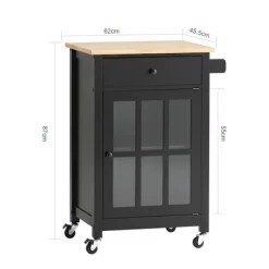 SoBuy Köksö>Köksö på hjul, Köksöar, Arbetsbord Kök,FKW98-SCH