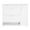 SoBuy Skåp>vit skåp för skor med 1 låda 120x26x110cm, modern FSR104-W