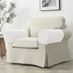 Soffor>Soffa Armstödsskydd Stretch Armstödsskydd Kåpor För Fåtölj, Vit