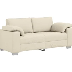 vidaXL Soffor>Soffa Beige 180 x 77 x 82 cm Linnenblandad tyg