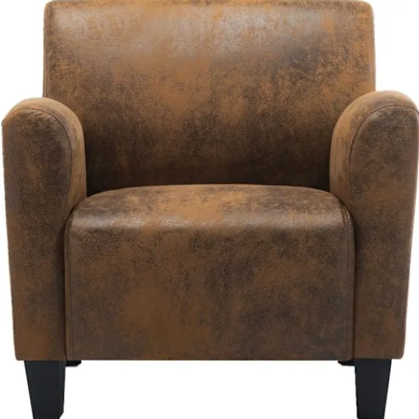 vidaXL Fåtöljer>Soffa brun 70x69x72 cm konstläder