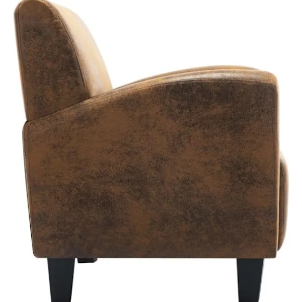 vidaXL Fåtöljer>Soffa brun 70x69x72 cm konstläder