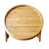 Småbord>Soffa Clip Bricka, Portabelt Bord, Soffa Armstöd Bricka, Naturlig Bambu Armstöd Bricka, Clip Bricka för Att Äta och Dricka