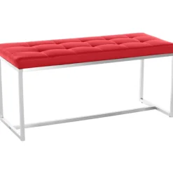 BellaFurn Soffor>Soffa, soffa - Bekväm säte - Kombinerat ottomansk alternativ | Färg: Röd