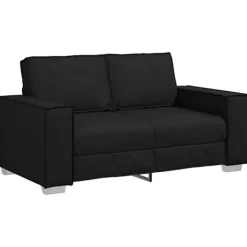 vidaXL Soffor>Soffa Svart 160 x 78 x 84 cm tyg