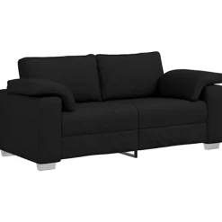 vidaXL Soffor>Soffa Svart 180 x 77 x 82 cm tyg