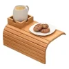 FMYSJ Småbord>Soffarmstöd Bricka, Soffmugghållare, Bambubricka med Mugghållare, Bambu Soffmugghållare Bricka (FMY)