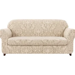 Soffor>Soffaöverdrag 2-delat Jacquard Damask Slipcovers wi