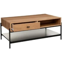 ATMOSPHERA Soffbord>Soffbord - - Simon - 2 lådor - Naturlig och svart