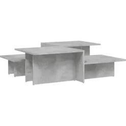 vidaXL Soffbord>Soffbord 2 delar betonggrå konstruerat trä