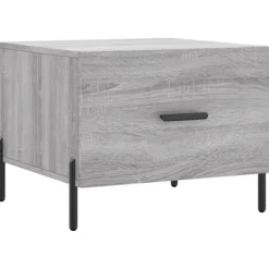 vidaXL Småbord>Soffbord 2 st grå sonoma 50x50x40 cm konstruerat trä