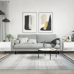 vidaXL Soffbord>Soffbord 2 st vit högglans 50x46x50 cm konstruerat trä