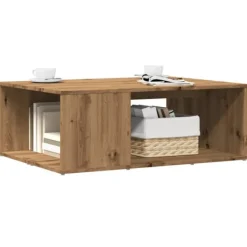 vidaXL Soffbord>Soffbord artisan ek 90x67x33 cm konstruerat trä