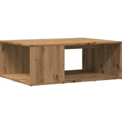 vidaXL Soffbord>Soffbord artisan ek 90x67x33 cm konstruerat trä