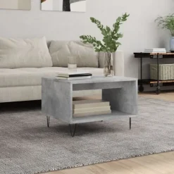 vidaXL Soffbord>Soffbord betonggrå 60x50x40 cm konstruerat trä