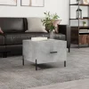 vidaXL Småbord>Soffbord betonggrå 50x50x40 cm konstruerat trä