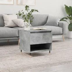 vidaXL Småbord>Soffbord betonggrå 50x46x50 cm konstruerat trä