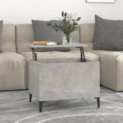 vidaXL Soffbord>Soffbord betonggrå 60x44,5x45 cm konstruerat trä