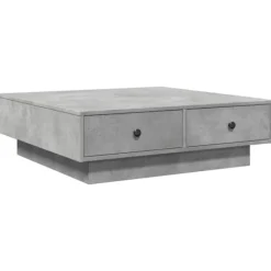 vidaXL Soffbord>Soffbord betonggrå 90x90x28 cm konstruerat trä